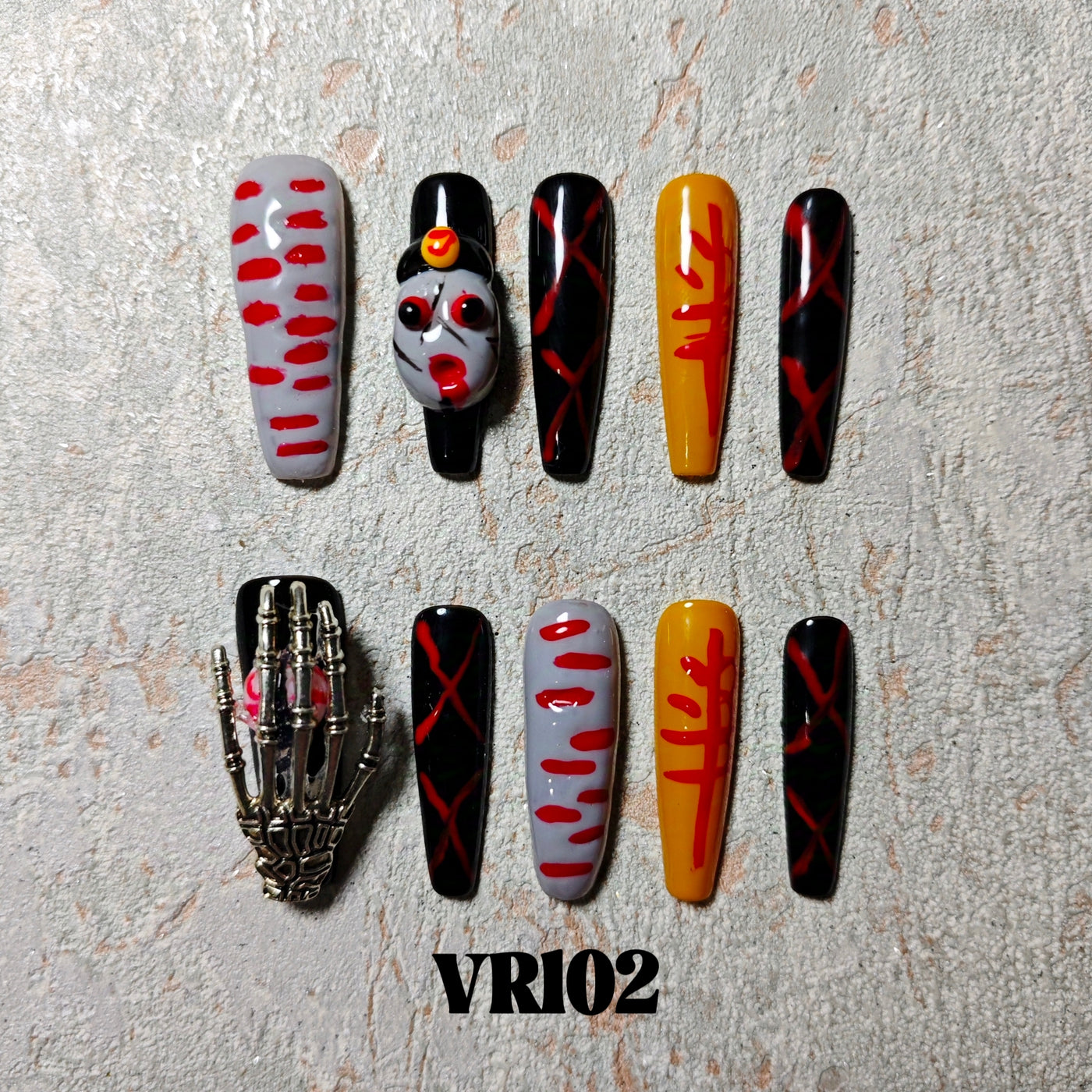 Link 1 (VR101-VR125) Handmade original cool press-on nails