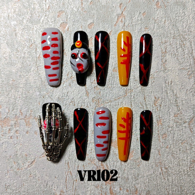 Link 1 (VR101-VR125) Handmade original cool press-on nails