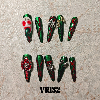 Link 2 (VR126-VR150) Handmade original cool press-on nails