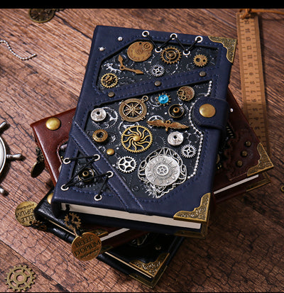 Steampunk Vintage Punk Embossed Magic Notebook Diary A6 Binder Notebook