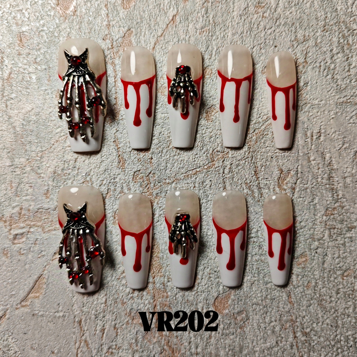 Link 3 (VR201-VR225) Handmade original cool press-on nails