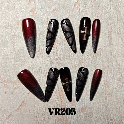 Link 3 (VR201-VR225) Handmade original cool press-on nails