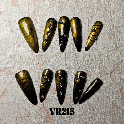 Link 3 (VR201-VR225) Handmade original cool press-on nails