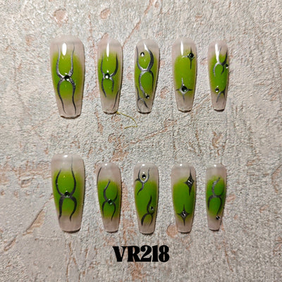 Link 3 (VR201-VR225) Handmade original cool press-on nails