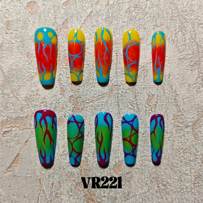 Link 3 (VR201-VR225) Handmade original cool press-on nails