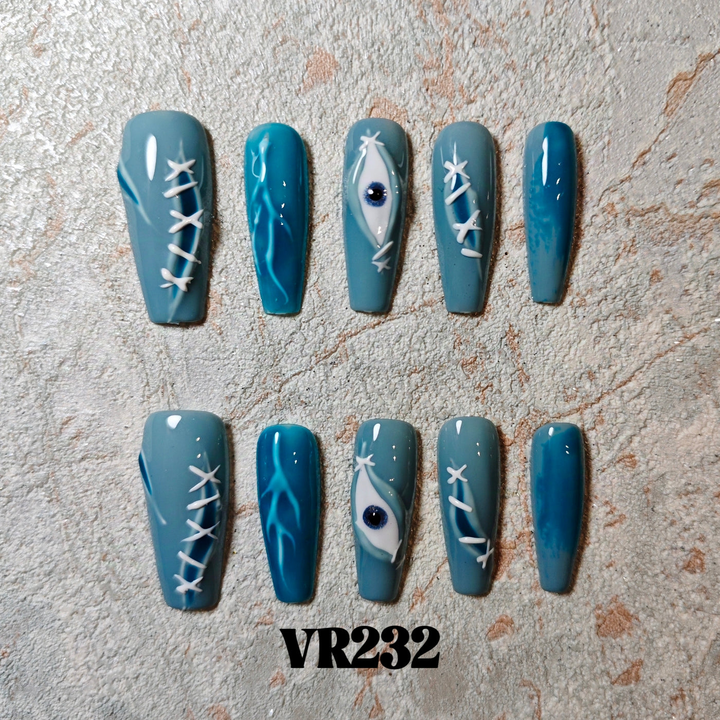 Link 4 (VR226-VR250) Handmade original cool press-on nails