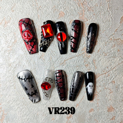 Link 4 (VR226-VR250) Handmade original cool press-on nails