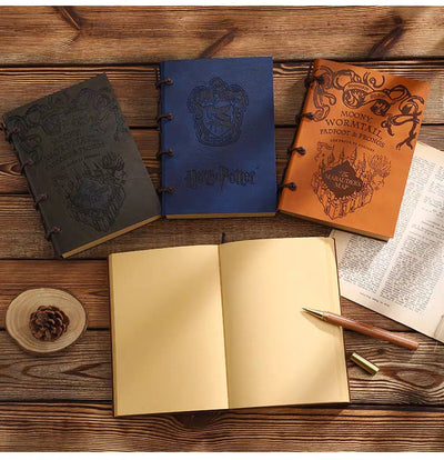 The Marauder's Map Vintage Leather Magic Notebook - Hogwarts Edition