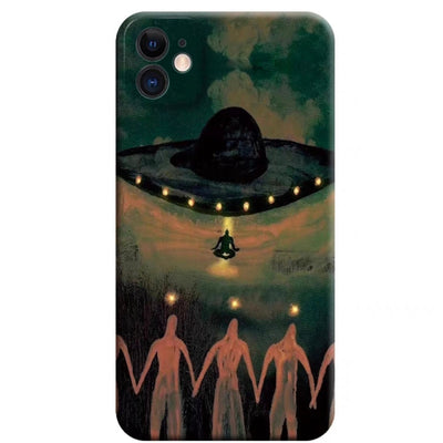 Llévame a casa surrealista funda para teléfono extraterrestre oscuro