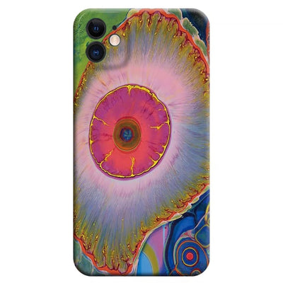 Vitality hand-painted color clashing girl drop-proof art creative phone case