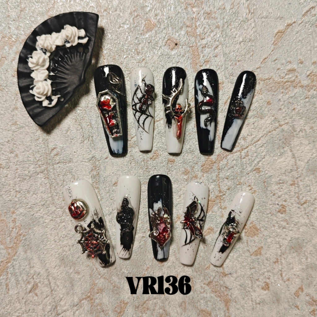 Link 2 (VR126-VR150) Handmade original cool press-on nails