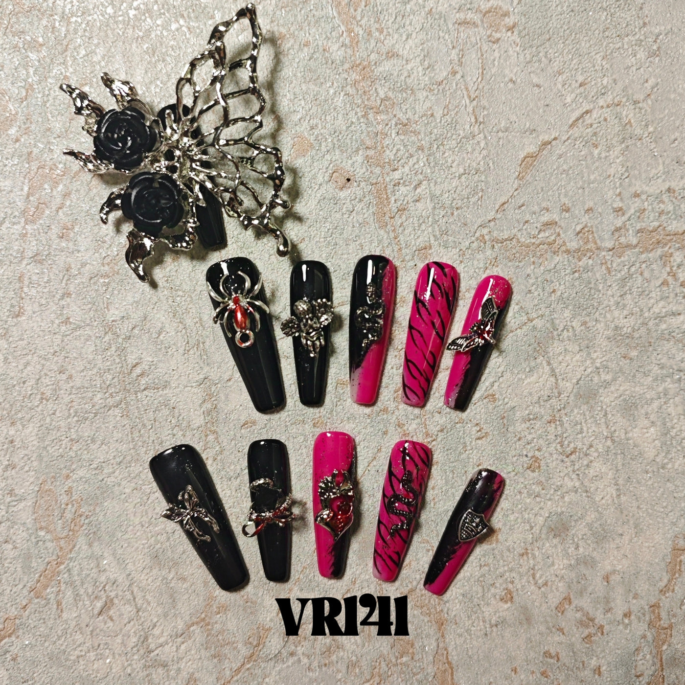 Link 2 (VR126-VR150) Handmade original cool press-on nails