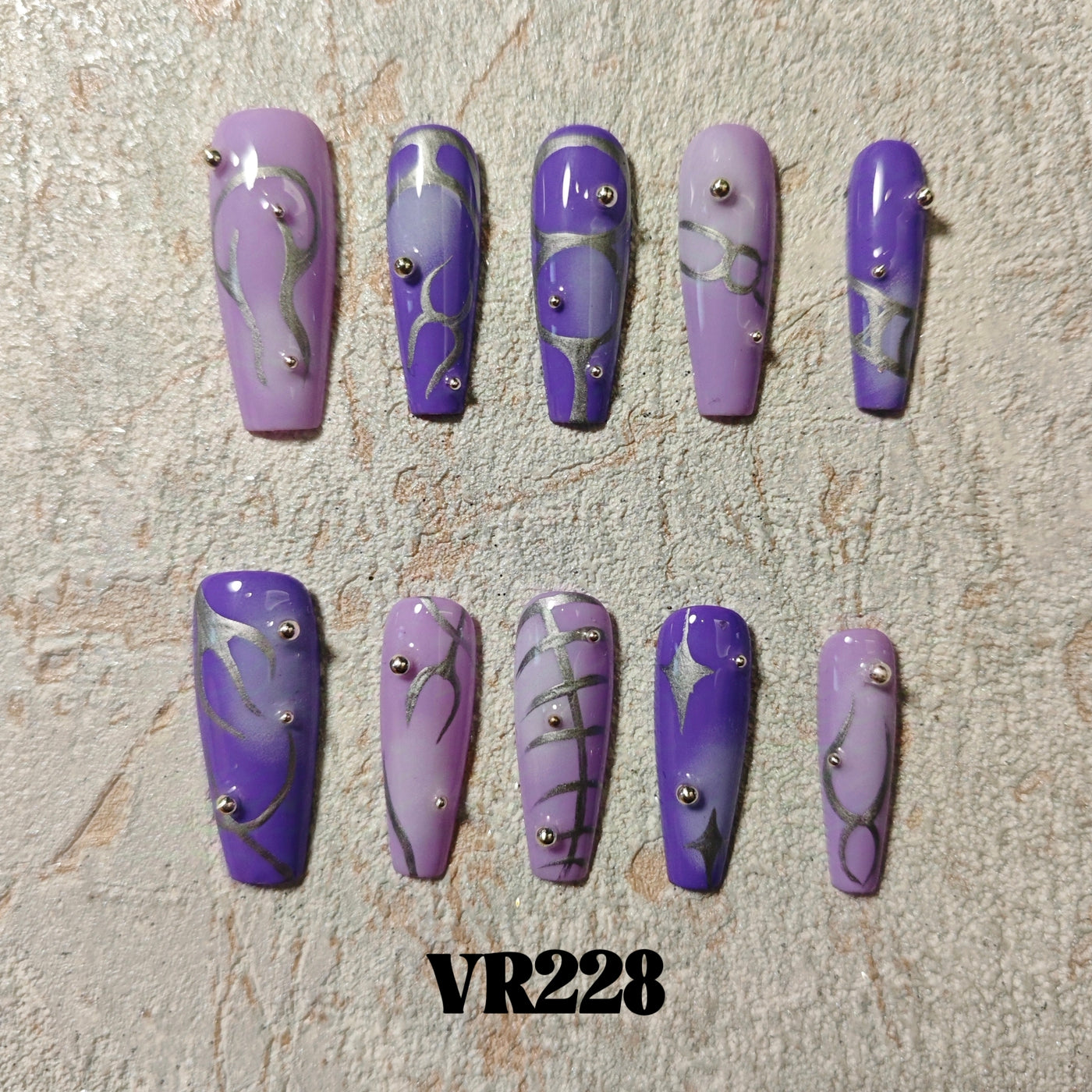 Link 4 (VR226-VR250) Handmade original cool press-on nails