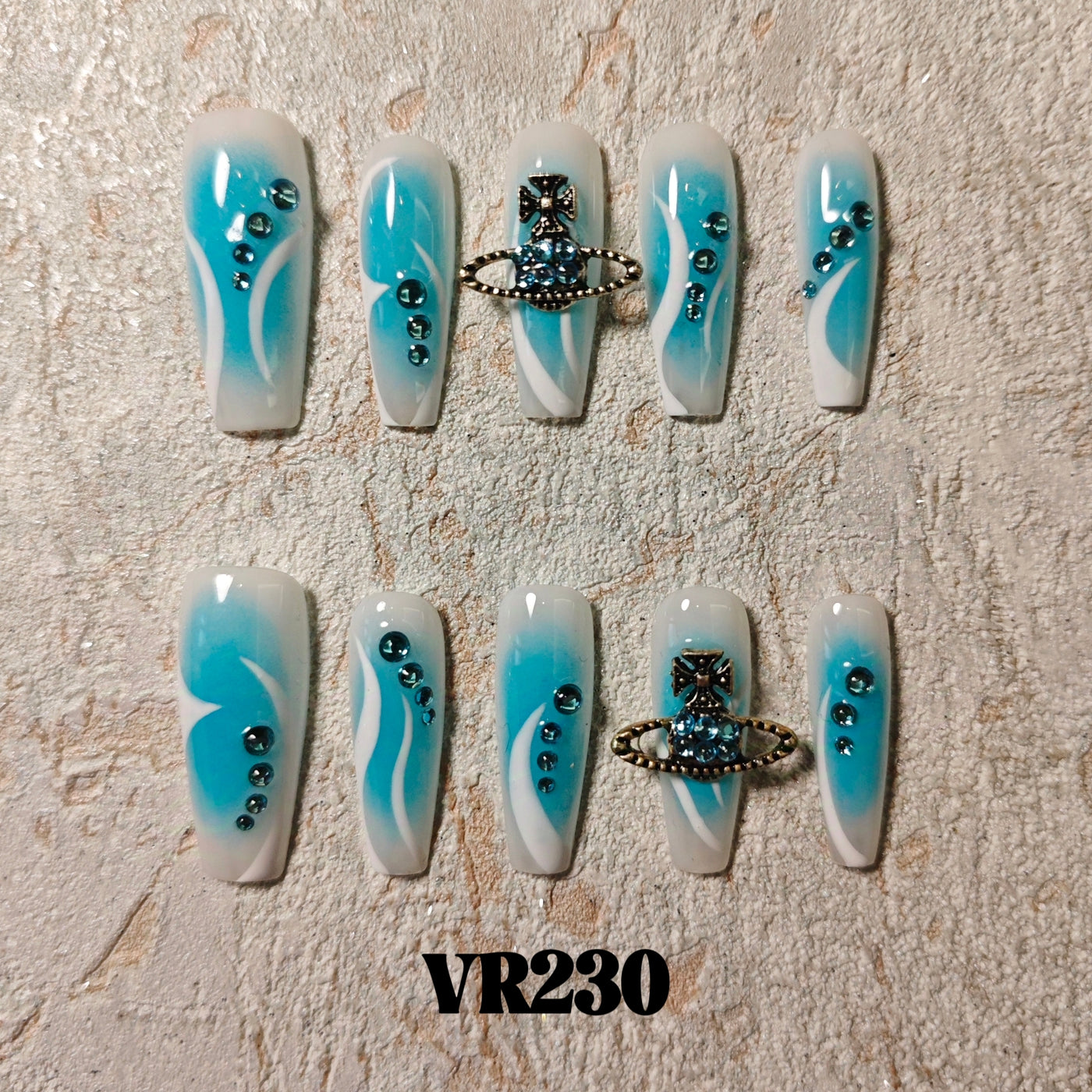 Link 4 (VR226-VR250) Handmade original cool press-on nails