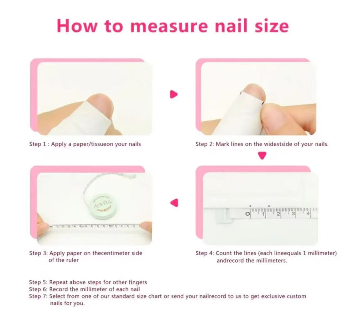 Link 1 (VR101-VR125) Handmade original cool press-on nails