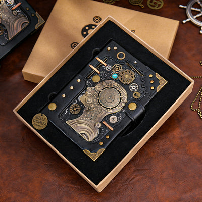 Steampunk Vintage Punk Embossed Magic Notebook Diary A6 Binder Notebook