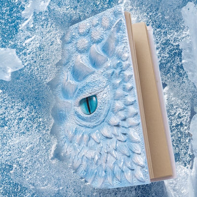 Macaron Blue 3D Handmade Dragon Eye Notebook with Replacement Pack Retro Dragon Eye Notebook Diary Crafts Handmade 3D Relief Dragon Diary High Quality Resin Crafts Desktop Decoration Gift